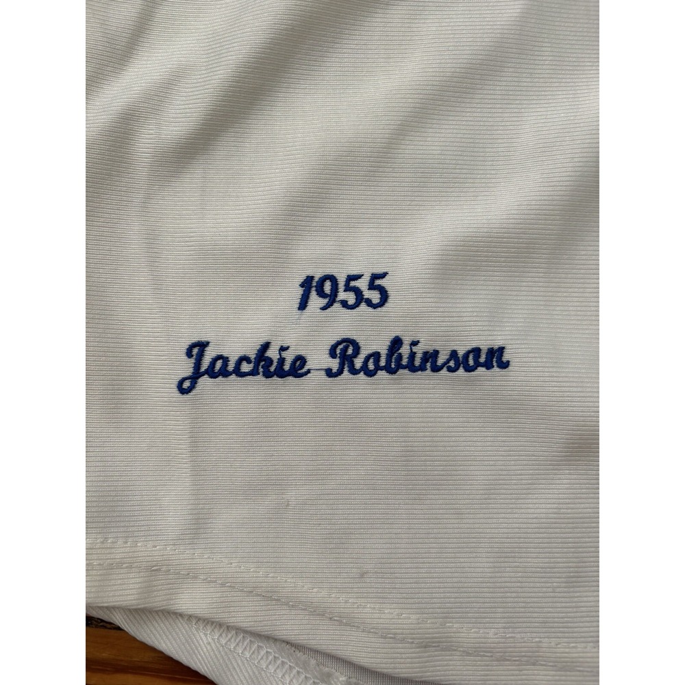 Mitchell‎ & Ness Cooperstown 1955 LA Dodgers Jackie Robinson Jersey Men 48 - Picture 5 of 7